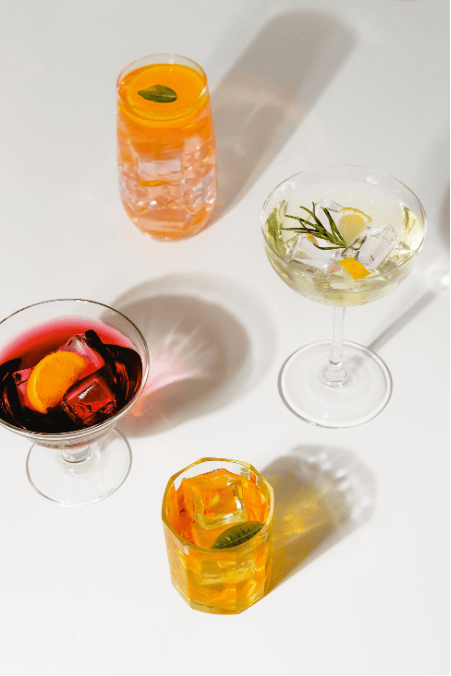 braise your glass website sections